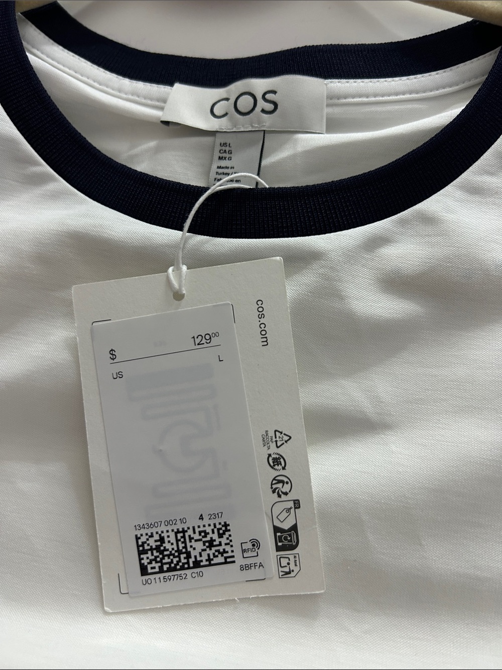 NWT (size L) COS PANELED SLEEVELESS MIDI DRESS - Picture 7 of 7